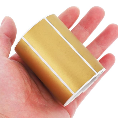 Zdrapki Naklejki Złote Prostokątny WŁASNĄ ZDRAPKĘ DIY 25*65 mm 120 sztuk