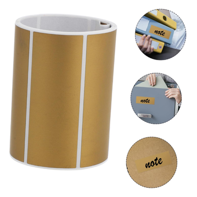 Zdrapki Naklejki Złote Prostokątny WŁASNĄ ZDRAPKĘ DIY 25*65 mm 120 sztuk