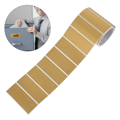 Zdrapki Naklejki Złote Prostokątny WŁASNĄ ZDRAPKĘ DIY 25*65 mm 120 sztuk