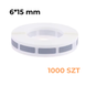 1000 szt Naklejki zdrapki zdrapka samoprzylepne DIY Prostokąt 6x15mm Szara