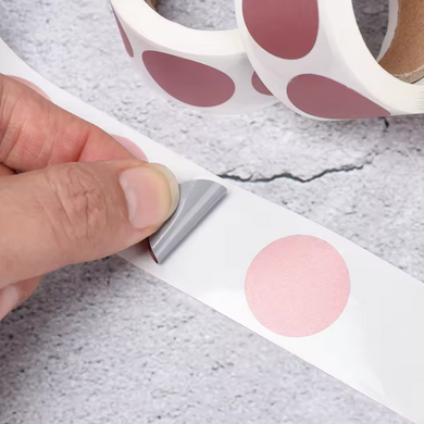 Zdrapki Naklejki R&oacute;żowe Okrągłe ZR&Oacute;B WŁASNĄ ZDRAPKĘ DIY 25mm 300 sztuk